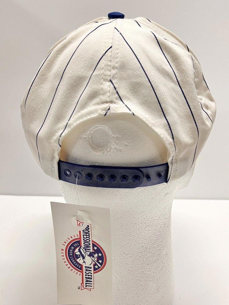 VTG Durham Bulls Snapback Hat RARE NOS MLB TAGS Striped USA NC Tampa Rays Minor - Picture 5 of 12